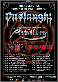ONSLAUGHT und ARTILLERY touren ONSLAUGHT und ARTILLERY touren